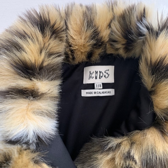 Kids Supply faux fur jacket (size7/8) - Picture 2 of 4